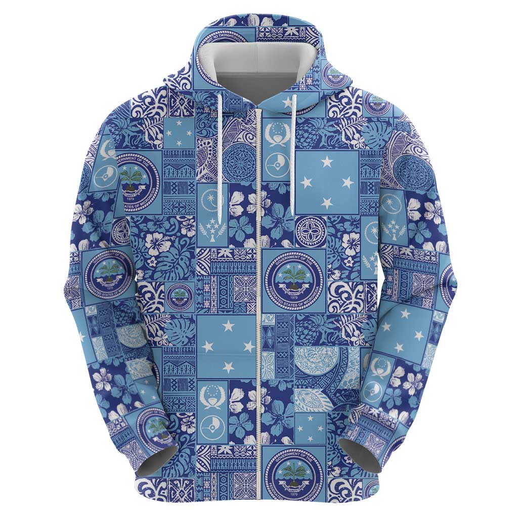 Federated States of Micronesia Merry Christmas Hoodie Pacific Patchwork Xmas Vibes LT9 - Polynesian Pride