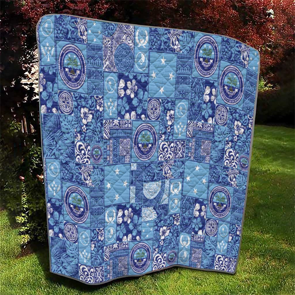 Federated States of Micronesia Merry Christmas Quilt Pacific Patchwork Xmas Vibes - Polynesian Pride