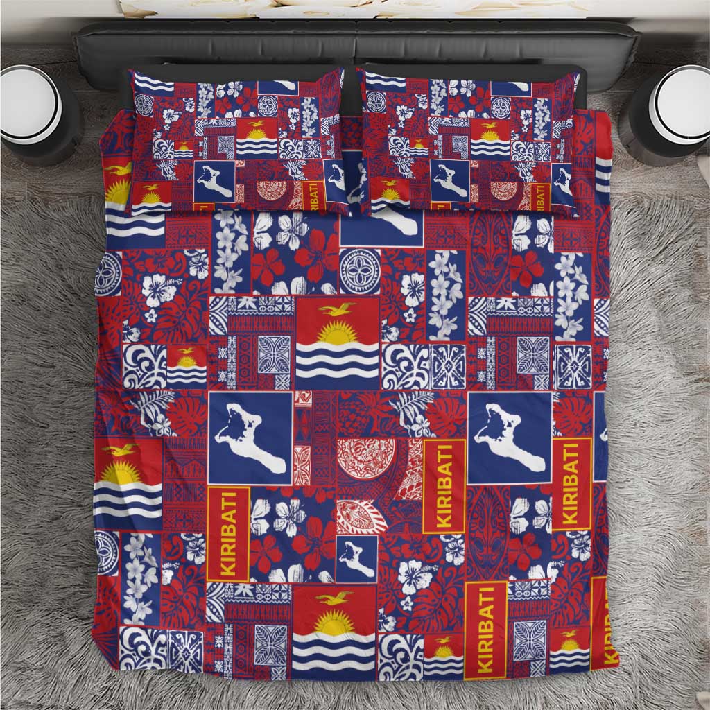 Kiribati Tekeraoi n te Kiritimati Bedding Set Pacific Patchwork Xmas Vibes - Polynesian Pride