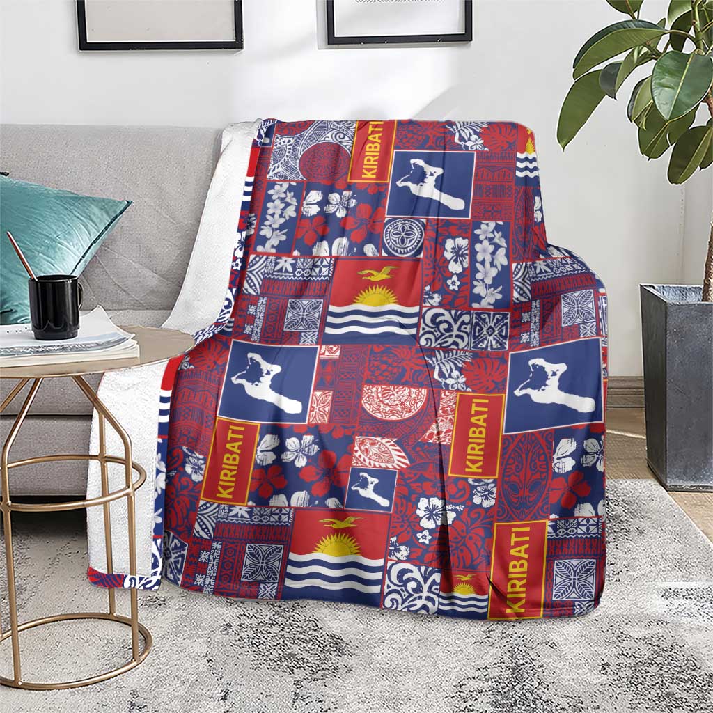 Kiribati Tekeraoi n te Kiritimati Blanket Pacific Patchwork Xmas Vibes - Polynesian Pride