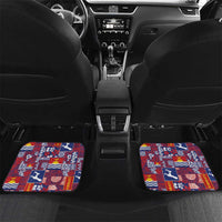 Kiribati Tekeraoi n te Kiritimati Car Mats Pacific Patchwork Xmas Vibes - Polynesian Pride
