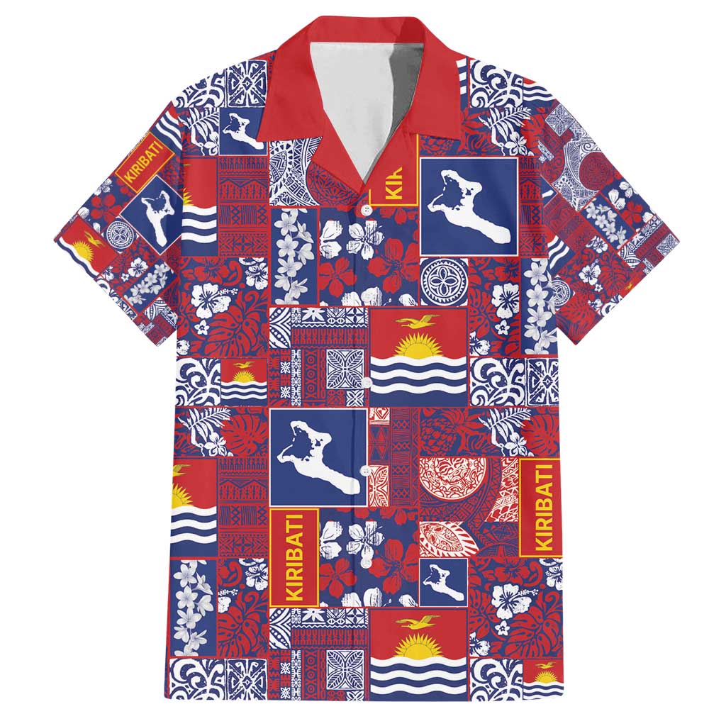 Kiribati Tekeraoi n te Kiritimati Family Matching Puletasi and Hawaiian Shirt Pacific Patchwork Xmas Vibes - Polynesian Pride