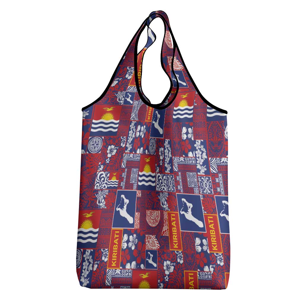 Kiribati Tekeraoi n te Kiritimati Grocery Bag Pacific Patchwork Xmas Vibes - Polynesian Pride