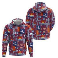 Kiribati Tekeraoi n te Kiritimati Hoodie Pacific Patchwork Xmas Vibes - Polynesian Pride