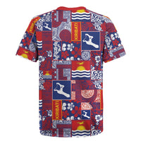 Kiribati Tekeraoi n te Kiritimati Rugby Jersey Pacific Patchwork Xmas Vibes - Polynesian Pride