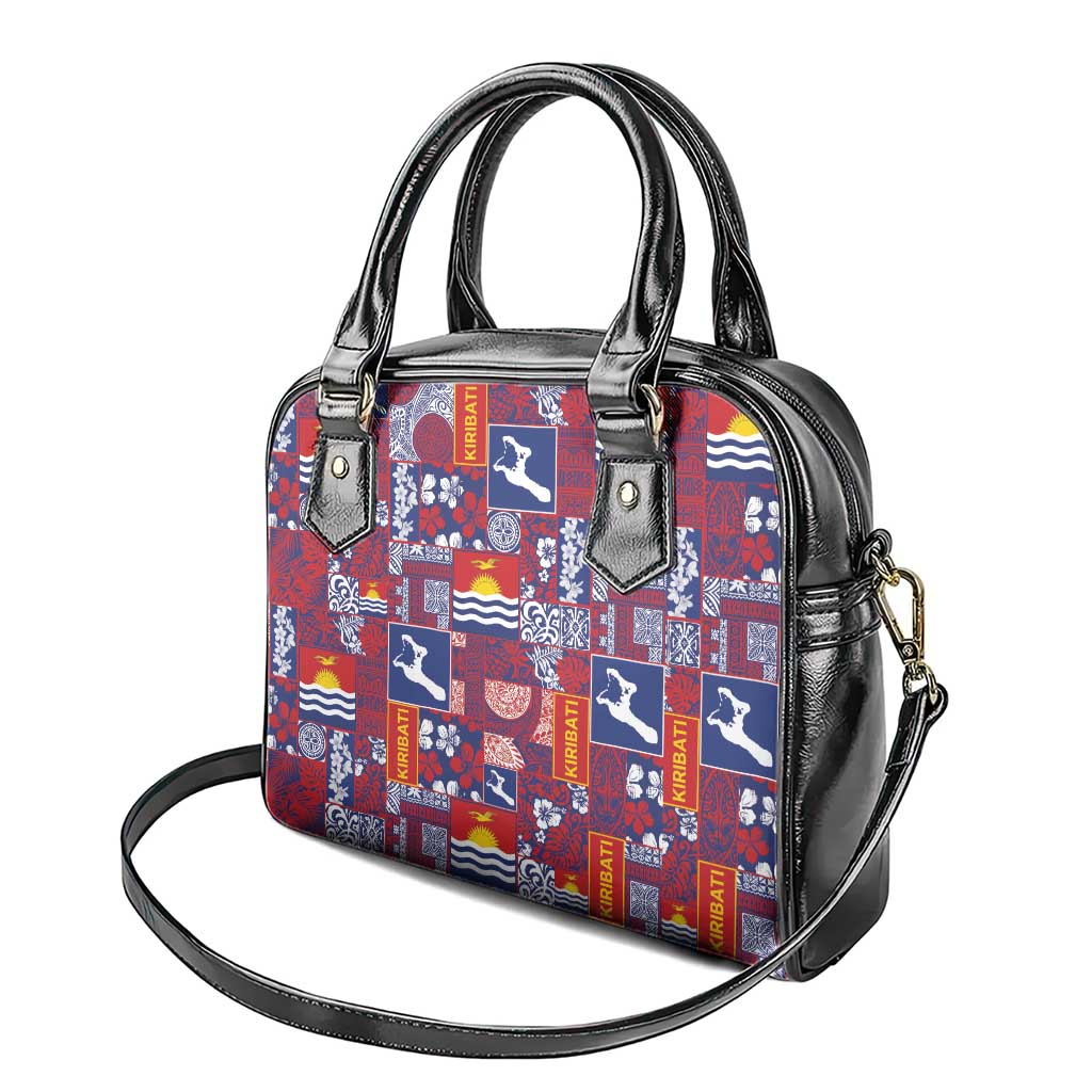 Kiribati Tekeraoi n te Kiritimati Shoulder Handbag Pacific Patchwork Xmas Vibes - Polynesian Pride