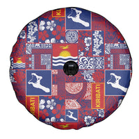 Kiribati Tekeraoi n te Kiritimati Spare Tire Cover Pacific Patchwork Xmas Vibes - Polynesian Pride