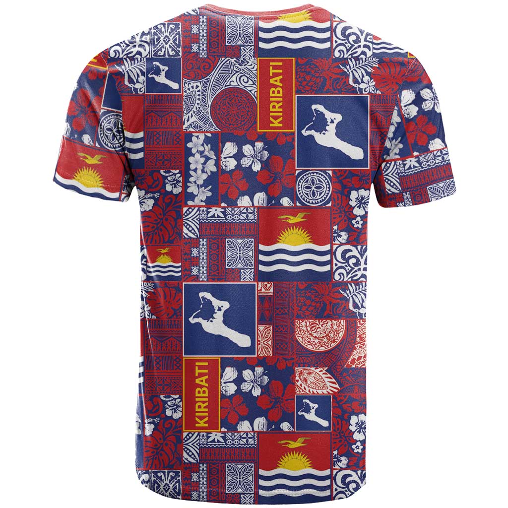 Kiribati Tekeraoi n te Kiritimati T Shirt Pacific Patchwork Xmas Vibes - Polynesian Pride