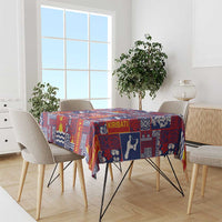 Kiribati Tekeraoi n te Kiritimati Tablecloth Pacific Patchwork Xmas Vibes - Polynesian Pride
