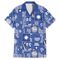 Marshall Islands Merry Christmas Family Matching Puletasi and Hawaiian Shirt Pacific Patchwork Xmas Vibes - Polynesian Pride