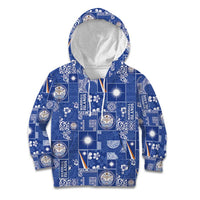 Marshall Islands Merry Christmas Kid Hoodie Pacific Patchwork Xmas Vibes - Polynesian Pride