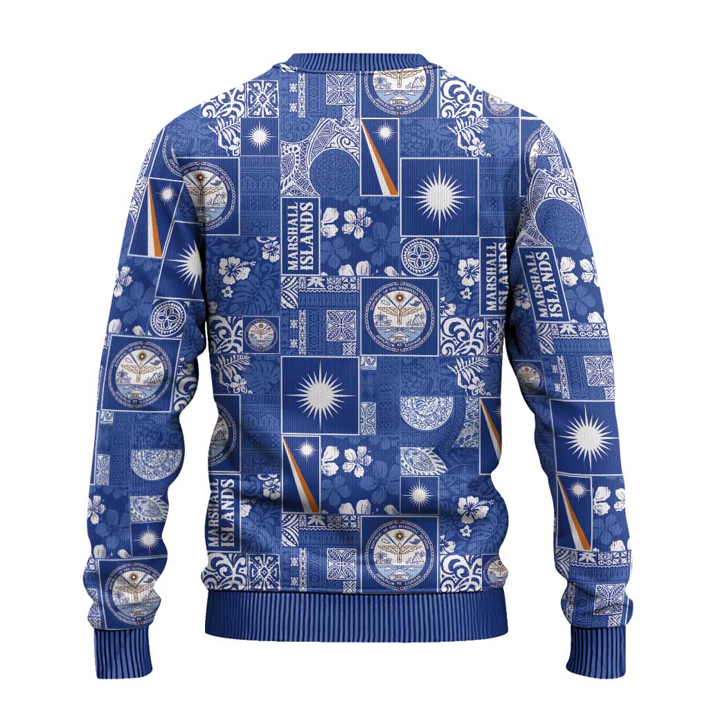 Marshall Islands Merry Christmas Ugly Christmas Sweater Pacific Patchwork Xmas Vibes - Polynesian Pride