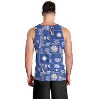 Marshall Islands Merry Christmas Men Tank Top Pacific Patchwork Xmas Vibes - Polynesian Pride