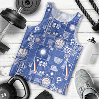 Marshall Islands Merry Christmas Men Tank Top Pacific Patchwork Xmas Vibes - Polynesian Pride