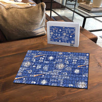 Marshall Islands Merry Christmas Puzzle Pacific Patchwork Xmas Vibes - Polynesian Pride