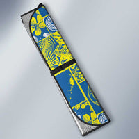 Palau Ungil Kurismas Auto Sun Shade Pacific Patchwork Xmas Vibes LT9 - Polynesian Pride
