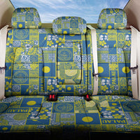 Palau Ungil Kurismas Back Car Seat Cover Pacific Patchwork Xmas Vibes LT9 One Size Green - Polynesian Pride