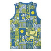 Palau Ungil Kurismas Basketball Jersey Pacific Patchwork Xmas Vibes LT9 - Polynesian Pride