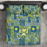 Palau Ungil Kurismas Bedding Set Pacific Patchwork Xmas Vibes - Polynesian Pride