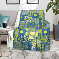 Palau Ungil Kurismas Blanket Pacific Patchwork Xmas Vibes - Polynesian Pride