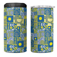 Palau Ungil Kurismas 4 in 1 Can Cooler Tumbler Pacific Patchwork Xmas Vibes LT9 One Size: 16 oz Green - Polynesian Pride
