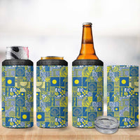 Palau Ungil Kurismas 4 in 1 Can Cooler Tumbler Pacific Patchwork Xmas Vibes LT9 - Polynesian Pride