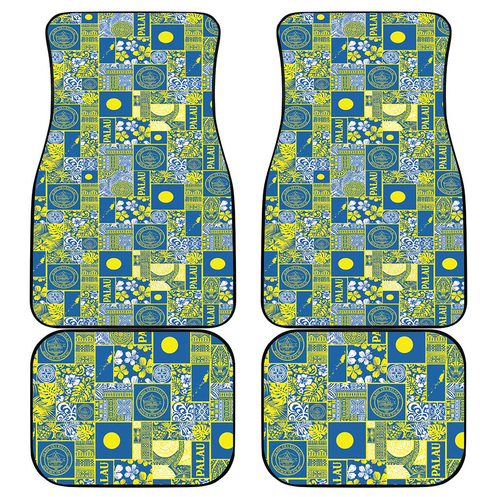 Palau Ungil Kurismas Car Mats Pacific Patchwork Xmas Vibes LT9 - Polynesian Pride