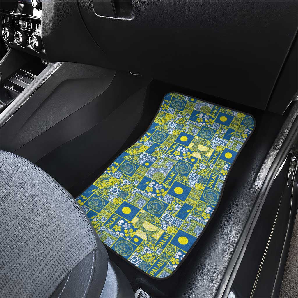Palau Ungil Kurismas Car Mats Pacific Patchwork Xmas Vibes LT9 - Polynesian Pride