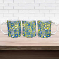 Palau Ungil Kurismas Ceramic Mug Pacific Patchwork Xmas Vibes LT9 - Polynesian Pride