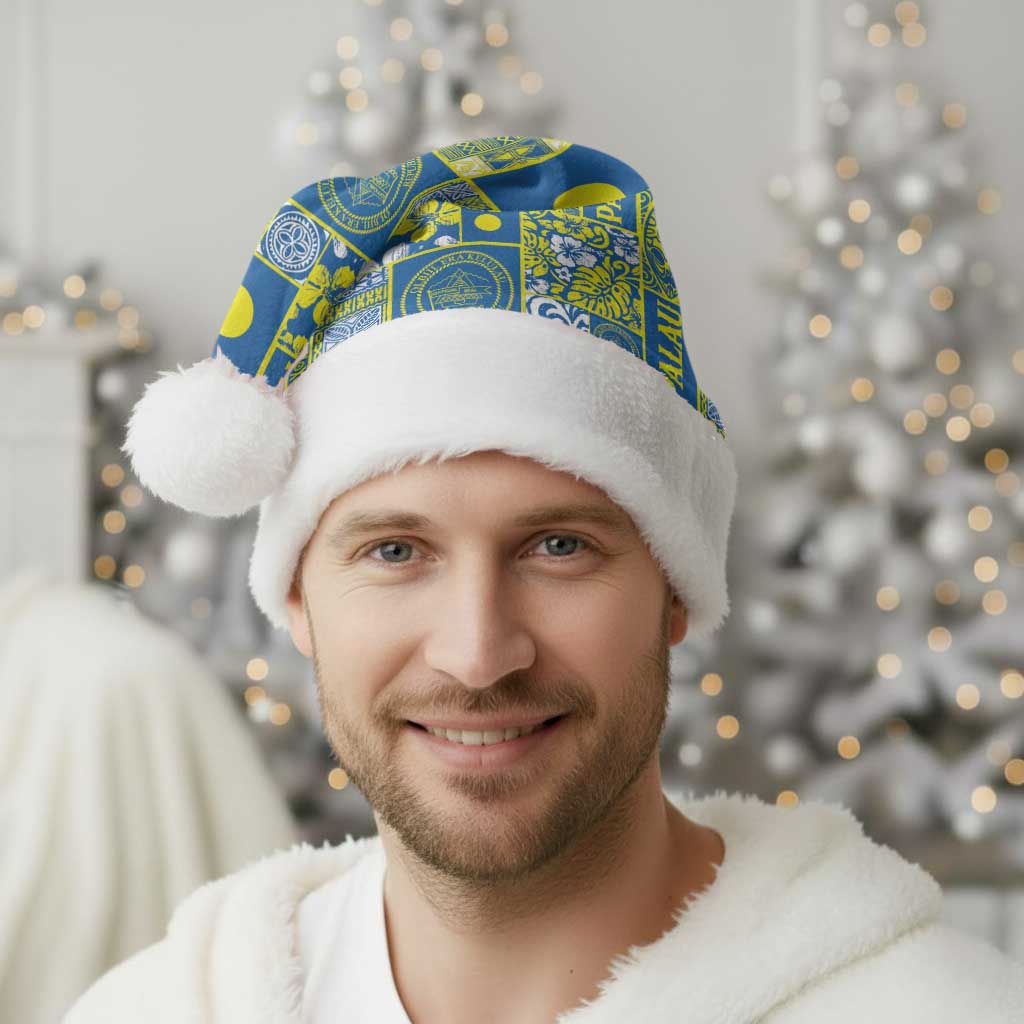 Palau Ungil Kurismas Christmas Santa Hat Pacific Patchwork Xmas Vibes LT9 - Polynesian Pride