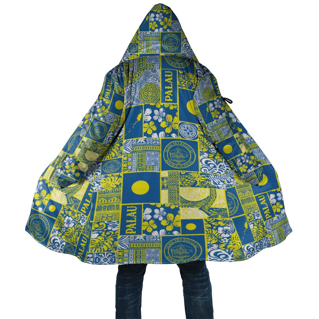 Palau Ungil Kurismas Cloak Pacific Patchwork Xmas Vibes LT9 Unisex Green - Polynesian Pride