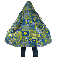 Palau Ungil Kurismas Cloak Pacific Patchwork Xmas Vibes LT9 Unisex Green - Polynesian Pride