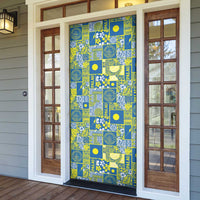 Palau Ungil Kurismas Door Cover Pacific Patchwork Xmas Vibes LT9 - Polynesian Pride