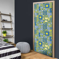 Palau Ungil Kurismas Door Cover Pacific Patchwork Xmas Vibes LT9 - Polynesian Pride