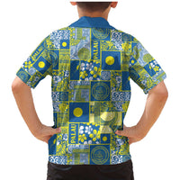 Palau Ungil Kurismas Family Matching Mermaid Dress and Hawaiian Shirt Pacific Patchwork Xmas Vibes - Polynesian Pride