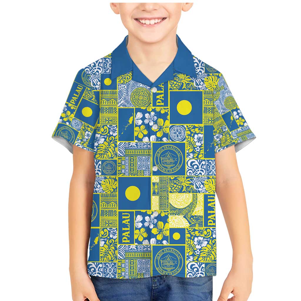 Palau Ungil Kurismas Family Matching Mermaid Dress and Hawaiian Shirt Pacific Patchwork Xmas Vibes - Polynesian Pride