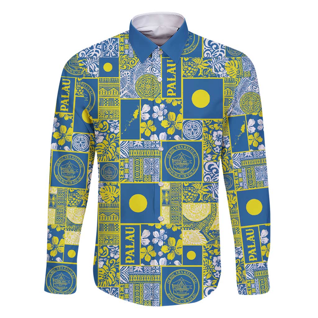 Palau Ungil Kurismas Family Matching Short Sleeve Bodycon Dress and Hawaiian Shirt Pacific Patchwork Xmas Vibes - Polynesian Pride