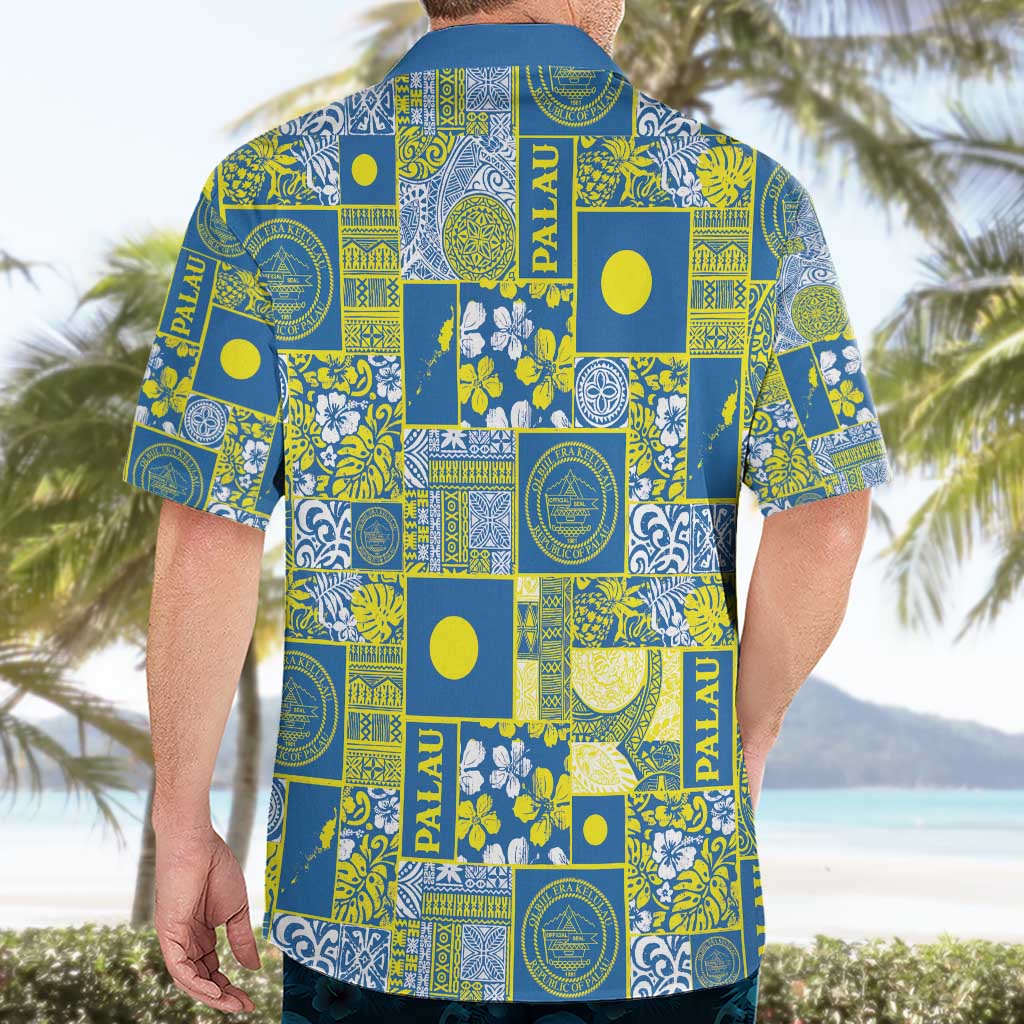 Palau Ungil Kurismas Hawaiian Shirt Pacific Patchwork Xmas Vibes - Polynesian Pride