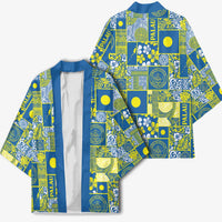 Palau Ungil Kurismas Kimono Pacific Patchwork Xmas Vibes LT9 - Polynesian Pride
