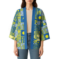 Palau Ungil Kurismas Kimono Pacific Patchwork Xmas Vibes LT9 - Polynesian Pride