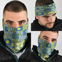 Palau Ungil Kurismas Neck Gaiter Pacific Patchwork Xmas Vibes LT9 - Polynesian Pride