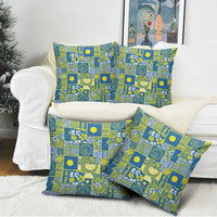 Palau Ungil Kurismas Pillow Cover Pacific Patchwork Xmas Vibes LT9 - Polynesian Pride
