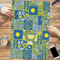 Palau Ungil Kurismas Puzzle Pacific Patchwork Xmas Vibes LT9 Green - Polynesian Pride