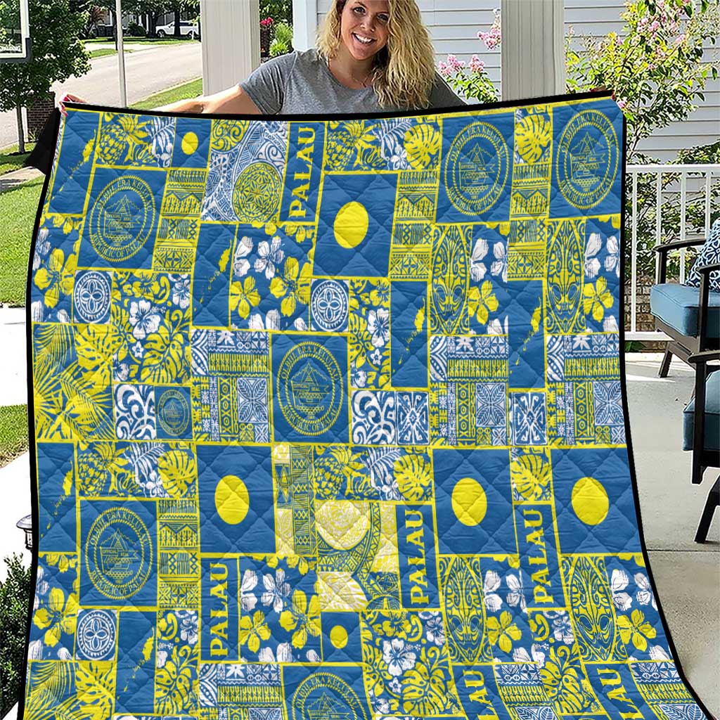 Palau Ungil Kurismas Quilt Pacific Patchwork Xmas Vibes LT9 Green - Polynesian Pride