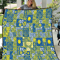 Palau Ungil Kurismas Quilt Pacific Patchwork Xmas Vibes LT9 Green - Polynesian Pride