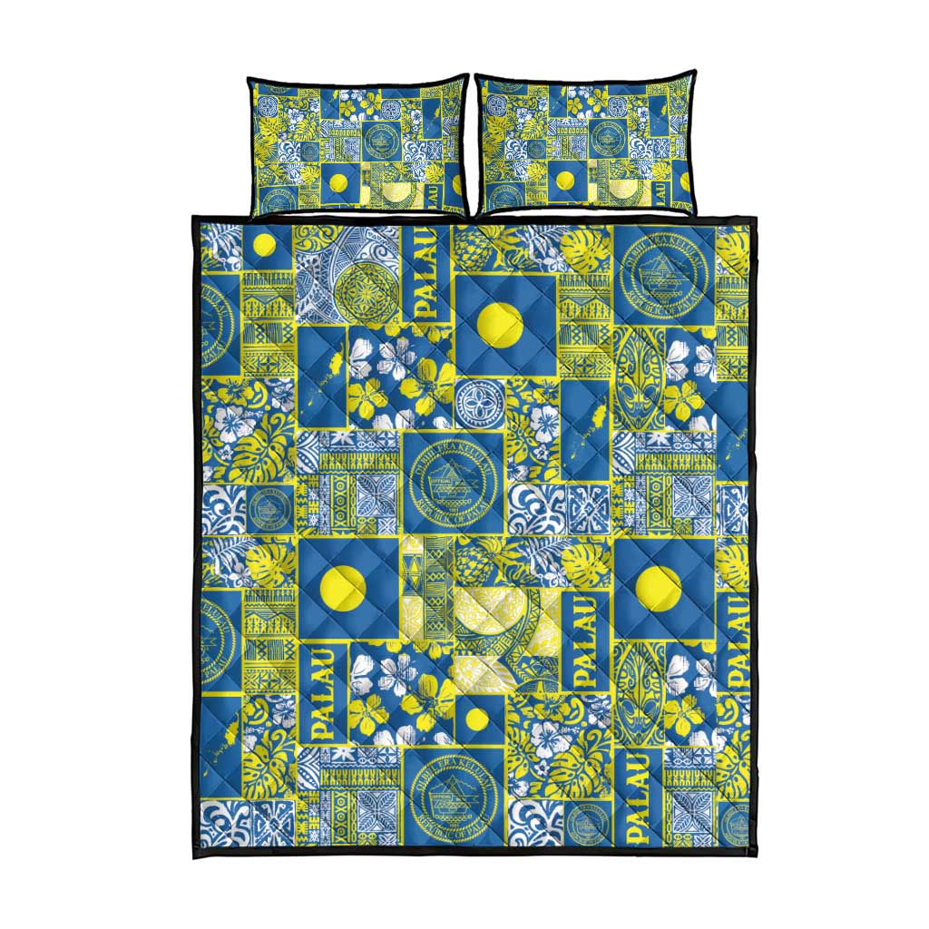Palau Ungil Kurismas Quilt Bed Set Pacific Patchwork Xmas Vibes LT9 - Polynesian Pride