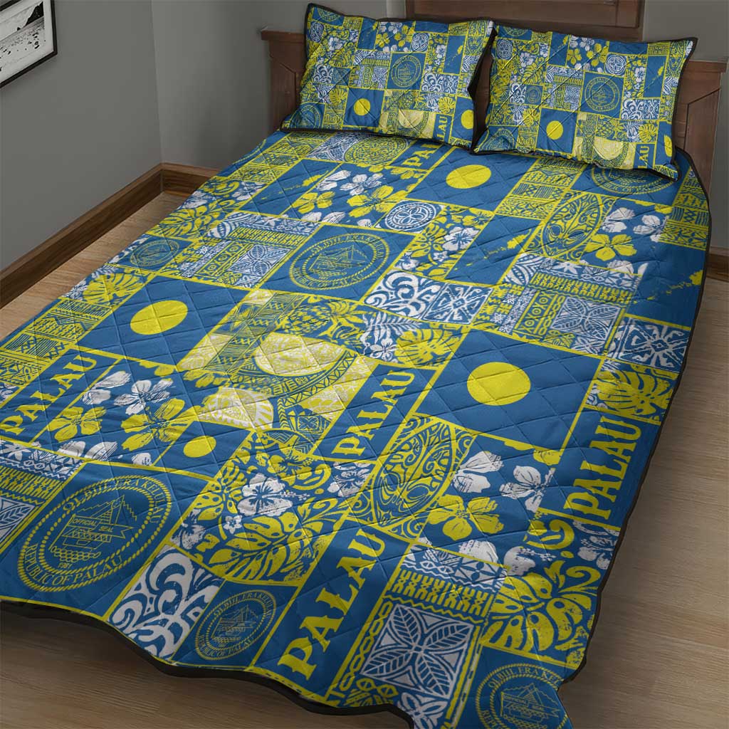 Palau Ungil Kurismas Quilt Bed Set Pacific Patchwork Xmas Vibes LT9 - Polynesian Pride