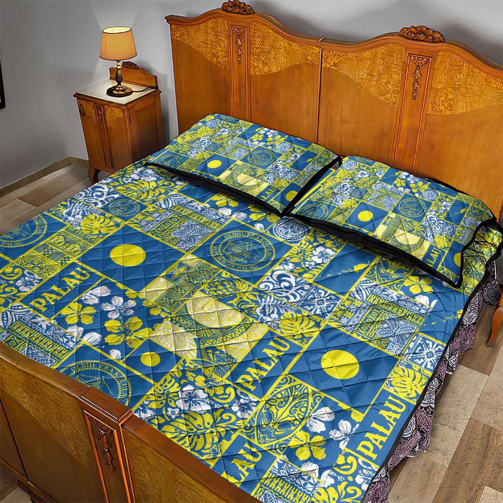 Palau Ungil Kurismas Quilt Bed Set Pacific Patchwork Xmas Vibes LT9 - Polynesian Pride
