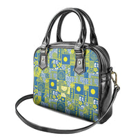 Palau Ungil Kurismas Shoulder Handbag Pacific Patchwork Xmas Vibes LT9 - Polynesian Pride