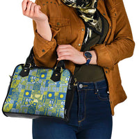 Palau Ungil Kurismas Shoulder Handbag Pacific Patchwork Xmas Vibes LT9 - Polynesian Pride